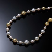 画像をギャラリービューアに読み込む, K18/SV南洋真珠・アコヤ本真珠コンバーチブルネックレス￥330,000

